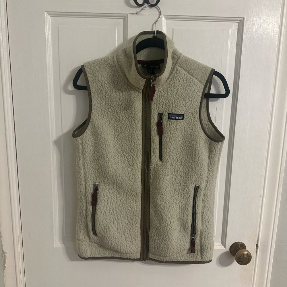 Patagonia Cream Fleece Vest